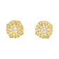 Lab Grown Diamond Cluster Stud Earrings in Gold hip hop jewelry customdiamjewel
