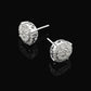 Lab Grown Diamond Cluster Stud Earrings in Gold hip hop jewelry customdiamjewel