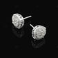 Lab Grown Diamond Cluster Stud Earrings in Gold hip hop jewelry customdiamjewel