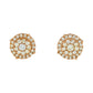 Lab Grown Diamond Cluster Stud Earrings in Gold hip hop jewelry customdiamjewel