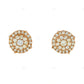 Lab Grown Diamond Cluster Stud Earrings in Gold hip hop jewelry customdiamjewel