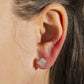 Iced Out Lab Grown Diamond Cluster Gold Square Earrings