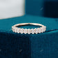 10K Yellow Gold 1.05 CTW Oval Cut Lab-Grown Half Eternity Band