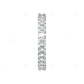 1.24 CTW 14K White Gold Oval Cut Lab-Grown Shared Prong Eternity Band