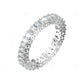 1.24 CTW 14K White Gold Oval Cut Lab-Grown Shared Prong Eternity Band