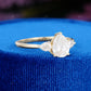 925 Pear Trilogy Lab Grown Diamond Ring