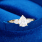 925 Pear Trilogy Lab Grown Diamond Ring
