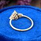 925 Pear Trilogy Lab Grown Diamond Ring