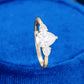 925 Pear Trilogy Lab Grown Diamond Ring