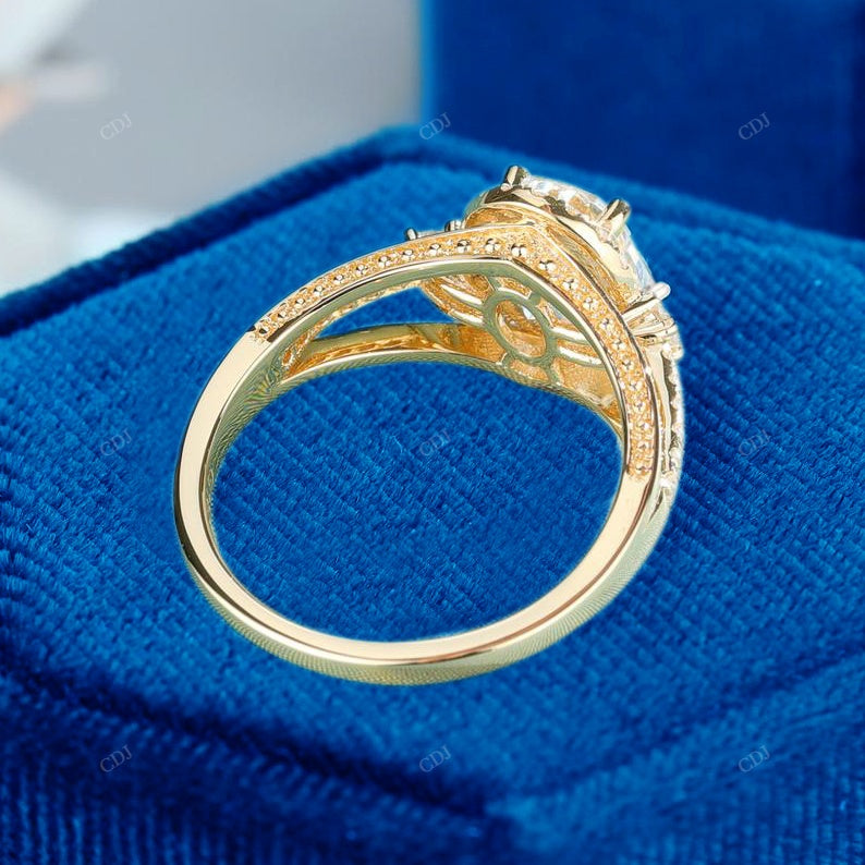 Oval Cut Lab-Grown Diamond Halo Ring