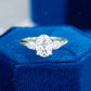 S925 Oval Cut Lab Grown Diamond Ring