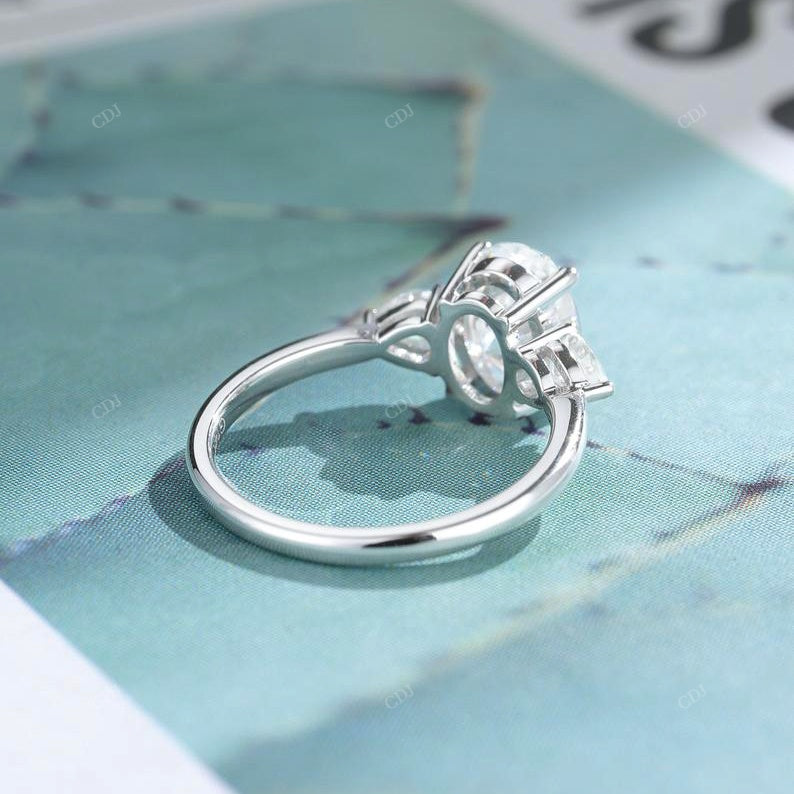 S925 Oval Cut Lab Grown Diamond Ring