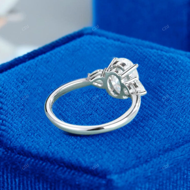 S925 Oval Cut Lab Grown Diamond Ring