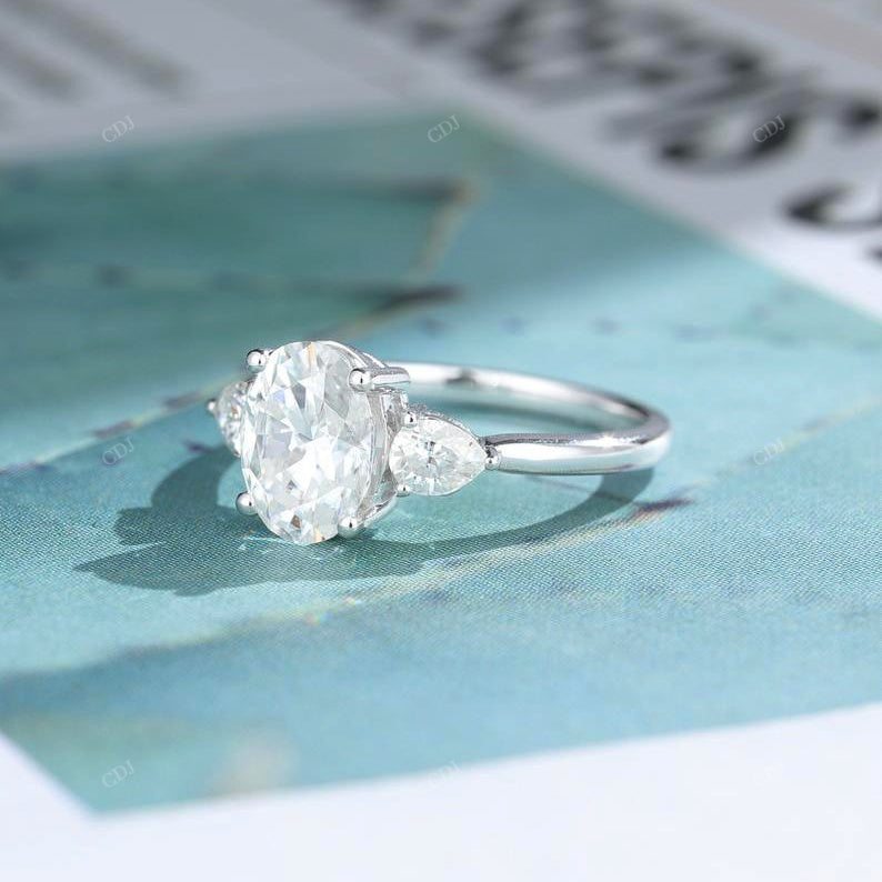 S925 Oval Cut Lab Grown Diamond Ring
