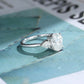 S925 Oval Cut Lab Grown Diamond Ring