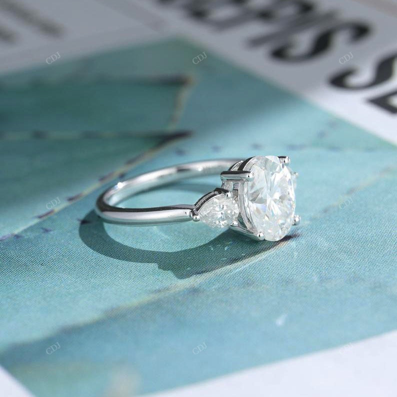 S925 Oval Cut Lab Grown Diamond Ring