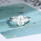 S925 Oval Cut Lab Grown Diamond Ring