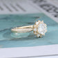S925 Silver Lab Diamond Flower Ring