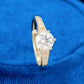 Round Cut Lab-Grown Diamond Pavé Ring