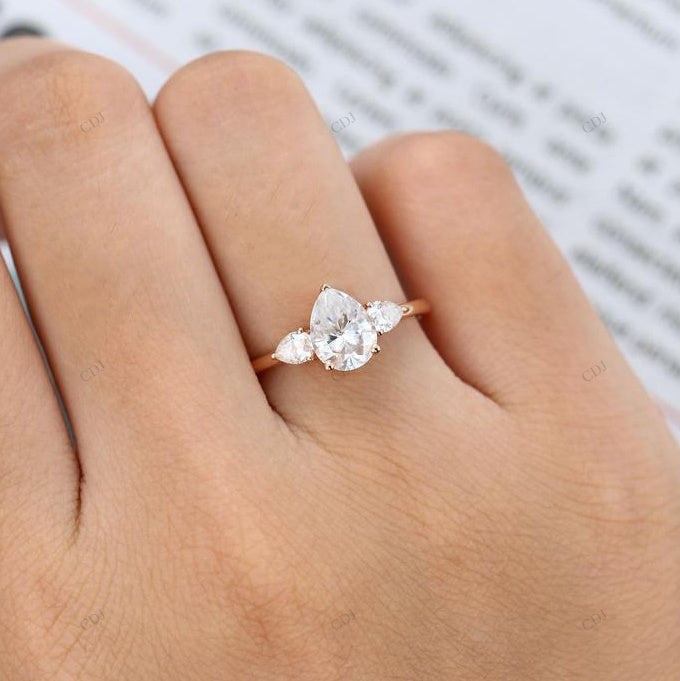 Pear Cut Lab-Grown Diamond Ring
