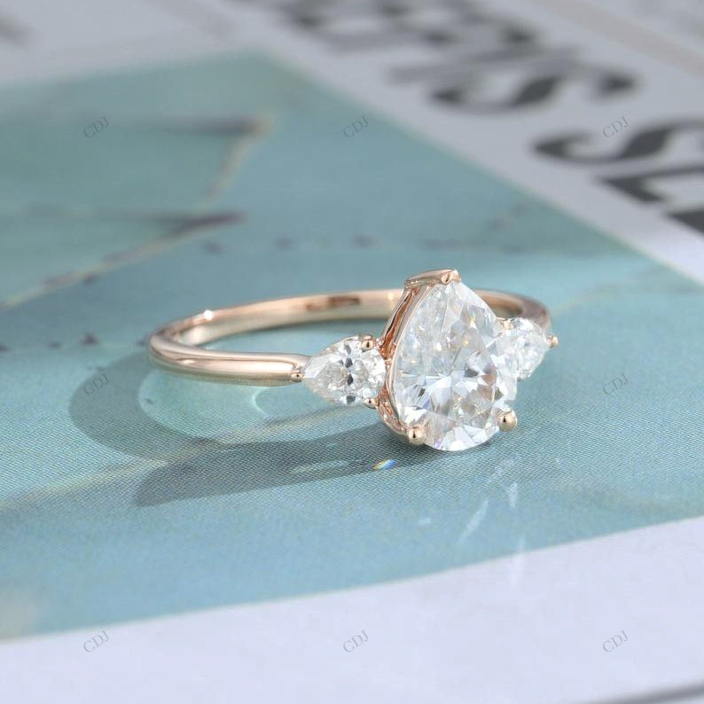 Pear Cut Lab-Grown Diamond Ring