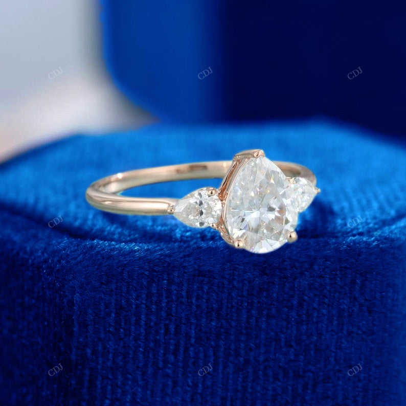 Pear Cut Lab-Grown Diamond Ring