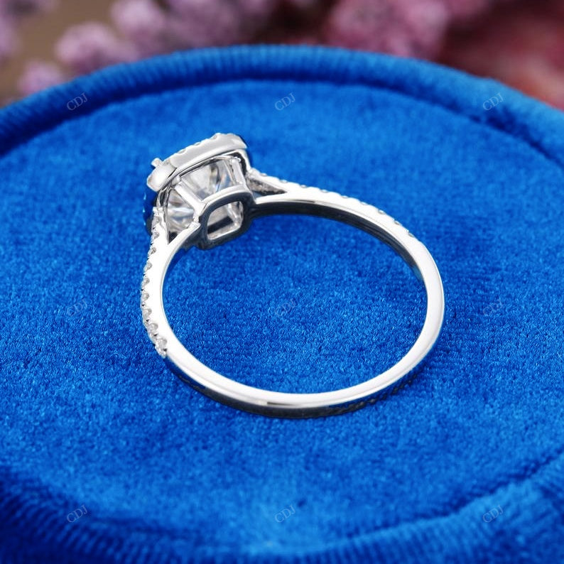 Cushion Halo Lab Grown Diamond Ring