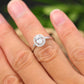 Oval Lab-Grown Diamond Halo Ring