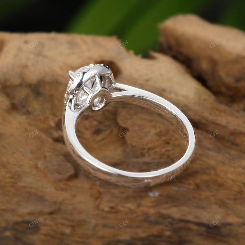 Oval Lab-Grown Diamond Halo Ring