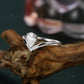 S925 Pear Lab Grown Diamond V-Band