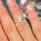S925 Pear Lab Grown Diamond V-Band