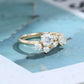 Mixed-Cut S925 Lab Grown Diamond Ring