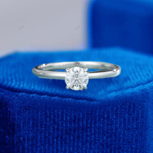 Round Cut Lab Grown Diamond Ring