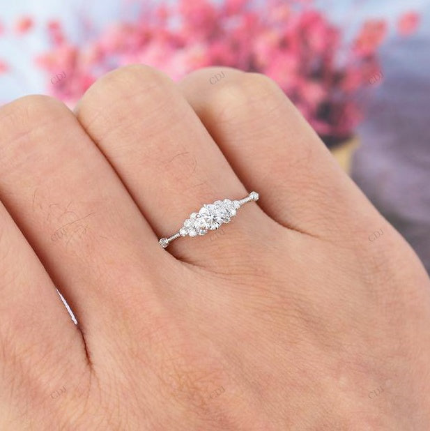 Round Cut Diamond Multi-Stone Ring