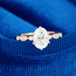 S925 Lab-Grown Diamond Oval Ring