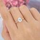 S925 Lab-Grown Diamond Oval Ring