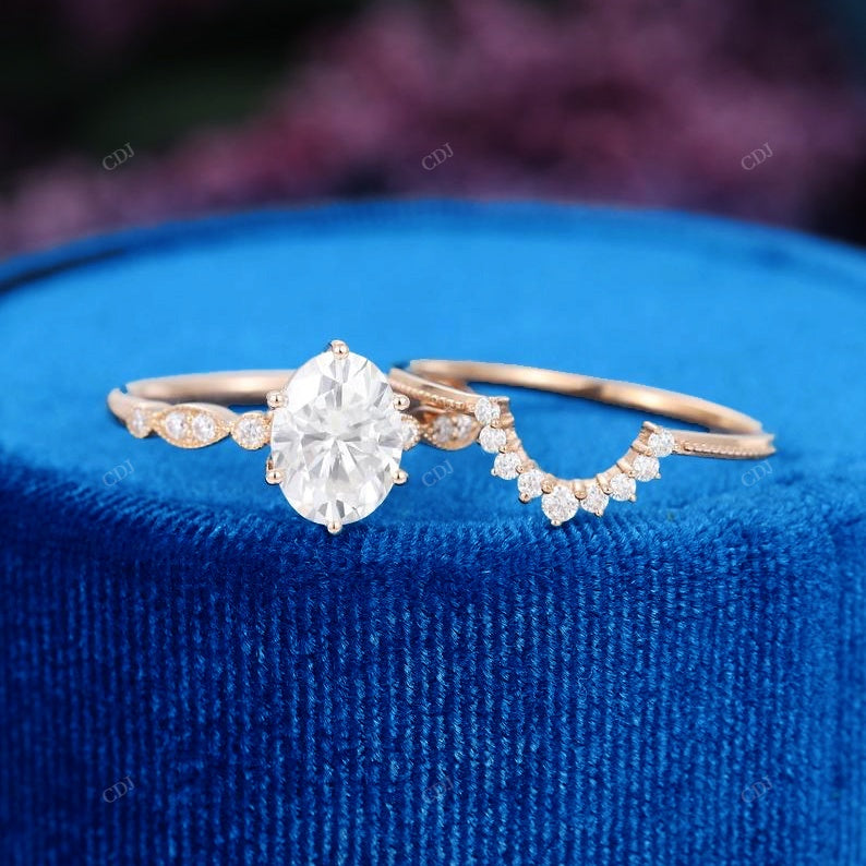 S925 Lab-Grown Diamond Oval Ring