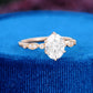 S925 Lab-Grown Diamond Oval Ring
