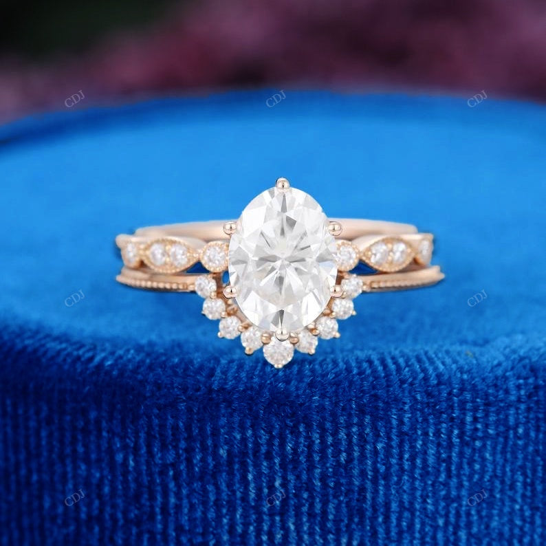 S925 Lab-Grown Diamond Oval Ring