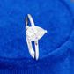 S925 Pear Lab Grown Diamond Ring