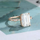 925 Emerald Cut Lab-Grown Diamond Ring