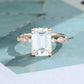 925 Emerald Cut Lab-Grown Diamond Ring