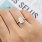 925 Emerald Cut Lab-Grown Diamond Ring