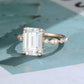 925 Emerald Cut Lab-Grown Diamond Ring