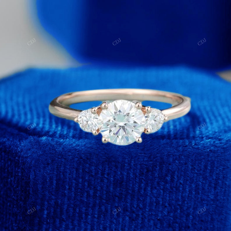 Round Lab-Grown Diamond Cluster Ring