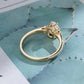Pear Cut 925 Silver Lab Diamond Ring