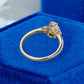 Pear Cut 925 Silver Lab Diamond Ring