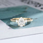 Pear Cut 925 Silver Lab Diamond Ring
