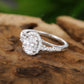 Oval Lab-Grown Diamond Halo Ring