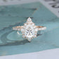 Pear Cut Lab-Grown Diamond Halo Ring